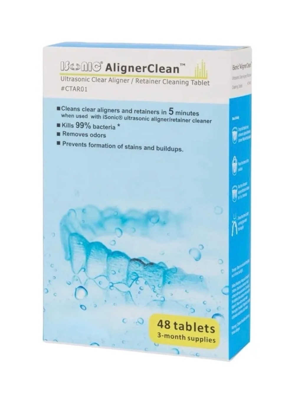 AlignerClean Ultrasonic Aligner & Retainer Cleaning Tablets - 4 x 48 tablets